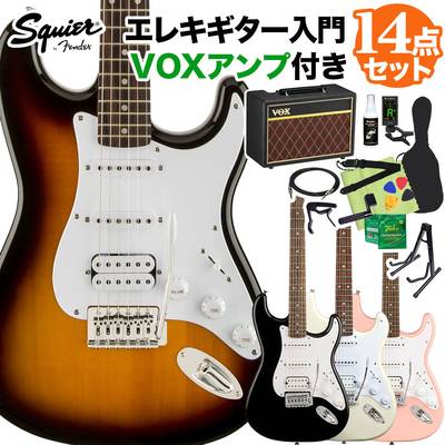 Squier by Fender Bullet Stratocaster HSS エレキギター 初心者14点セット【VOXアンプ付き】 【スクワイヤー / スクワイア】