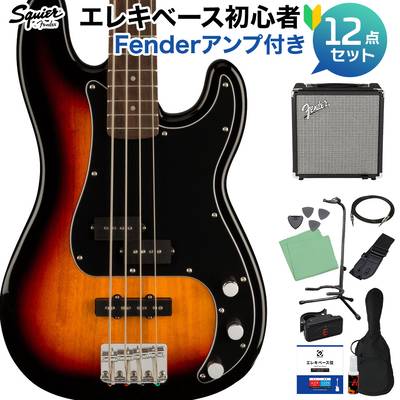 Squier by Fender FSR Affinity Series Precision Bass PJ 3-Color Sunburst ベース 初心者12点セット 【Fenderアンプ付】 プレシジョンベース 【6月下旬〜7月入荷予定】 【スクワイヤー / スクワイア】