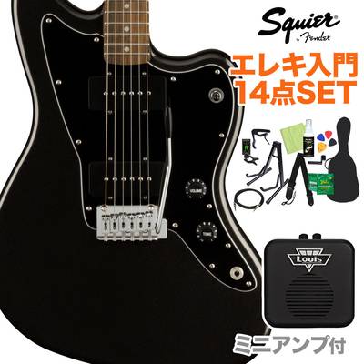 Squier by Fender FSR Affinity Series Jazzmaster Metallic Black エレキギター初心者14点セット 【ミニアンプ付き】 ジャズマスター 【6月下旬〜7月入荷予定】 【スクワイヤー / スクワイア】