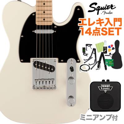 Squier by Fender FSR Bullet Telecaster Olympic White エレキギター初心者14点セット 【ミニアンプ付き】 テレキャスター 【6月下旬〜7月入荷予定】 【スクワイヤー / スクワイア】