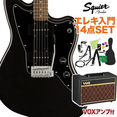 Squier by Fender FSR Affinity Series Jazzmaster Metallic Black エレキギター 初心者14点セット【VOXアンプ付き】 ジャズマスター 【スクワイヤー / スクワイア】