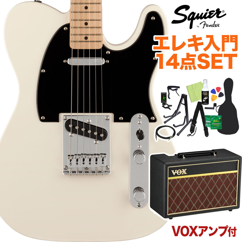 Squier by Fender FSR Bullet Telecaster Olympic White エレキギター 初心者14点セット【VOXアンプ付き】 テレキャスター 【スクワイヤー / スクワイア】