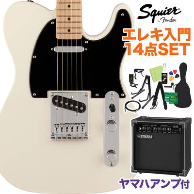 Squier by Fender FSR Bullet Telecaster Olympic White エレキギター初心者14点セット 【ヤマハアンプ付き】 テレキャスター 【6月下旬〜7月入荷予定】 【スクワイヤー / スクワイア】