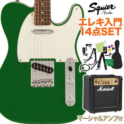 Squier by Fender FSR Classic Vibe '60s Custom Telecaster Candy Green エレキギター初心者14点セット【マーシャルアンプ付き】 テレキャスター 【スクワイヤー / スクワイア】