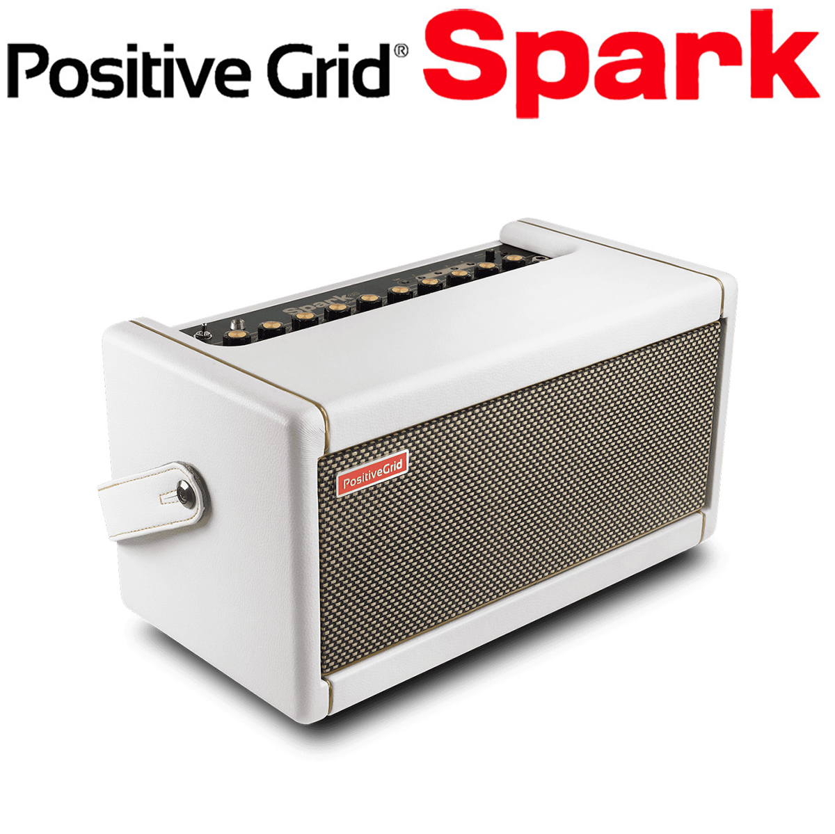 Positive Grid Spark 40 Pearl ギターアンプ ホワイトカラー ベース ...