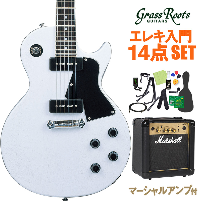GrassRoots G-LS-57 BLD エレキギター初心者14点セット【マーシャル