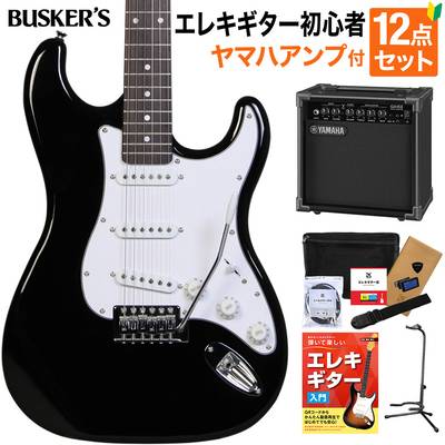 BUSKER'S BLC300 BK エレキギター初心者12点セット【ミニアンプ付き 