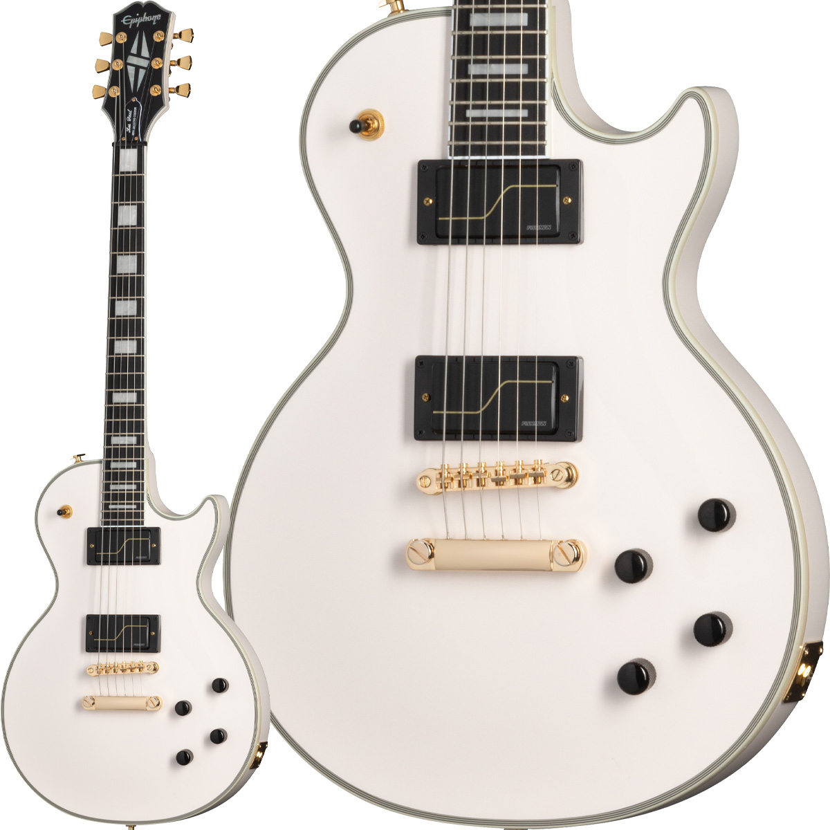 Epiphone Matt Heafy Les Paul Custom Origins Bone White エレキギター レスポールカスタム  Triviumシグネチャー 【 エピフォン トリヴィアム 】
