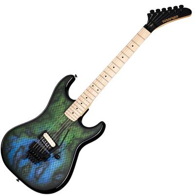 KRAMER Baretta Custom Graphics Viper Snakeskin Green Blue Fade エレキギター クレイマー バレッタ カスタムグラフィックス