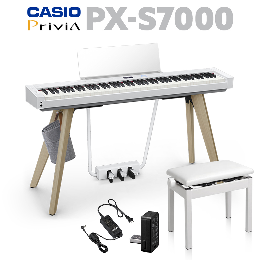 カシオ 電子ピアノ Privia プリヴィア PX-135WE デジタルピアノ 88鍵盤 
