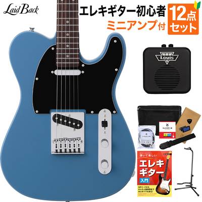 LaidBack LTL-5-R-SS FOB エレキギター初心者12点セット【ミニアンプ