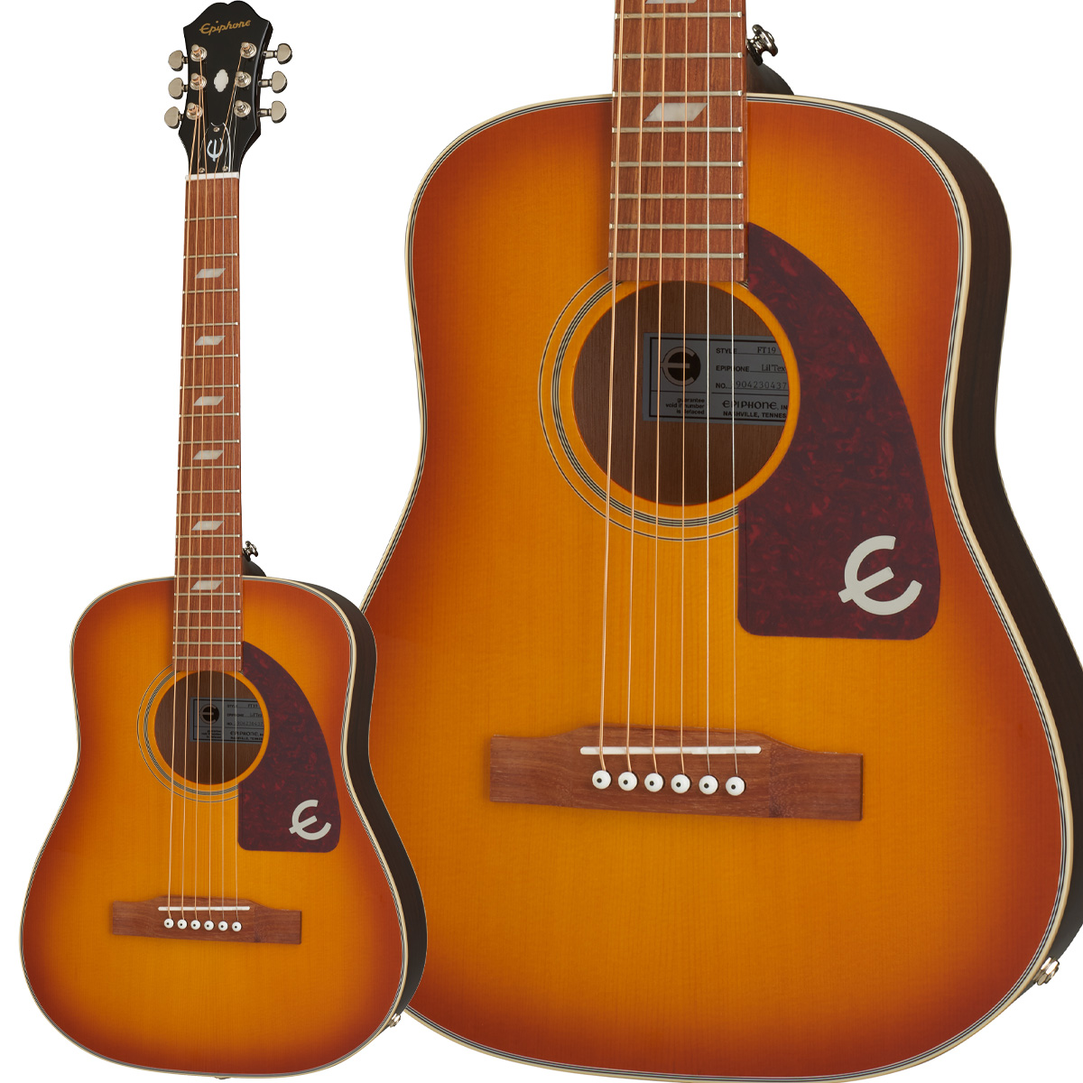 Epiphone Lil' Tex Travel Acoustic Faded Cherry ミニ 
