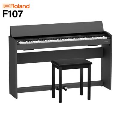 Roland F107 BK ブラック 電子ピアノ 88鍵盤 ローランド F-107【配送設置無料・代引不可】