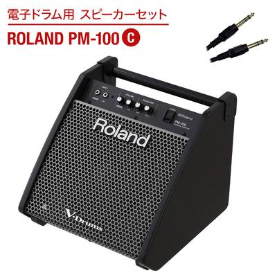 Roland 電子ドラム用 スピーカーセット PM-100 C 【繋いですぐに音が出せる】 ローランド スピーカー&ケーブルセット