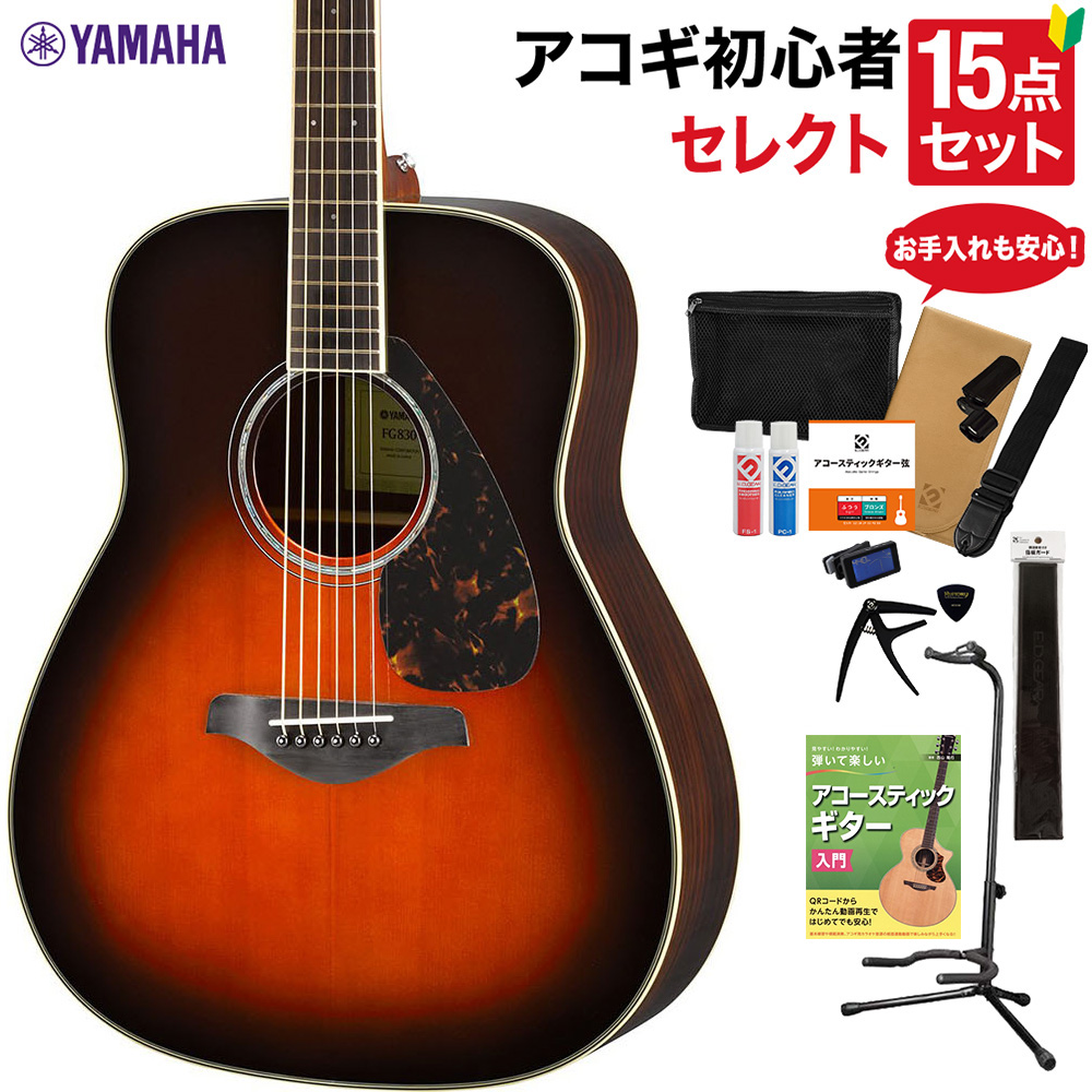 ヤマハ YAMAHA アコースティックギター FG830 付属品セット