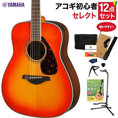 YAMAHA FG830 AB アコースティックギター 教本付きセレクト12点セット