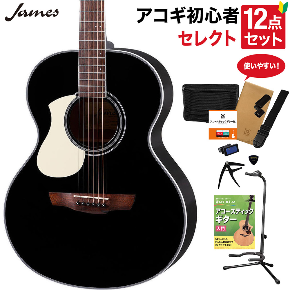 JAMES アコースティックギター ジェームス JF350NA 美品 - 弦楽器、ギター