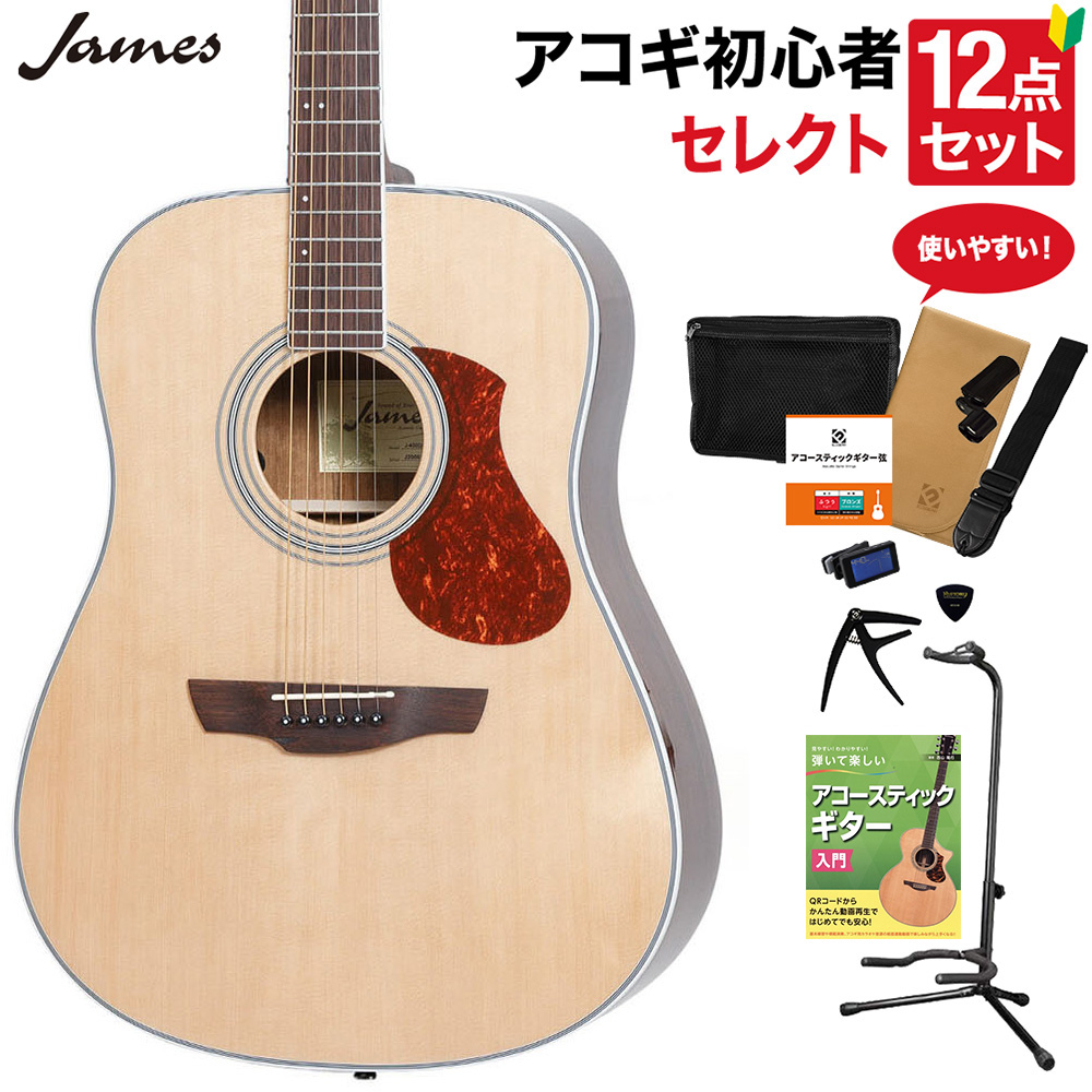アコースティックギター エレアコJames J-500D NAT - ギター