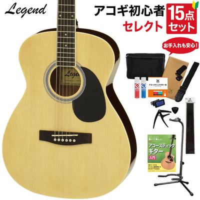 LEGEND FG-15 N アコースティックギター セレクト15点セット