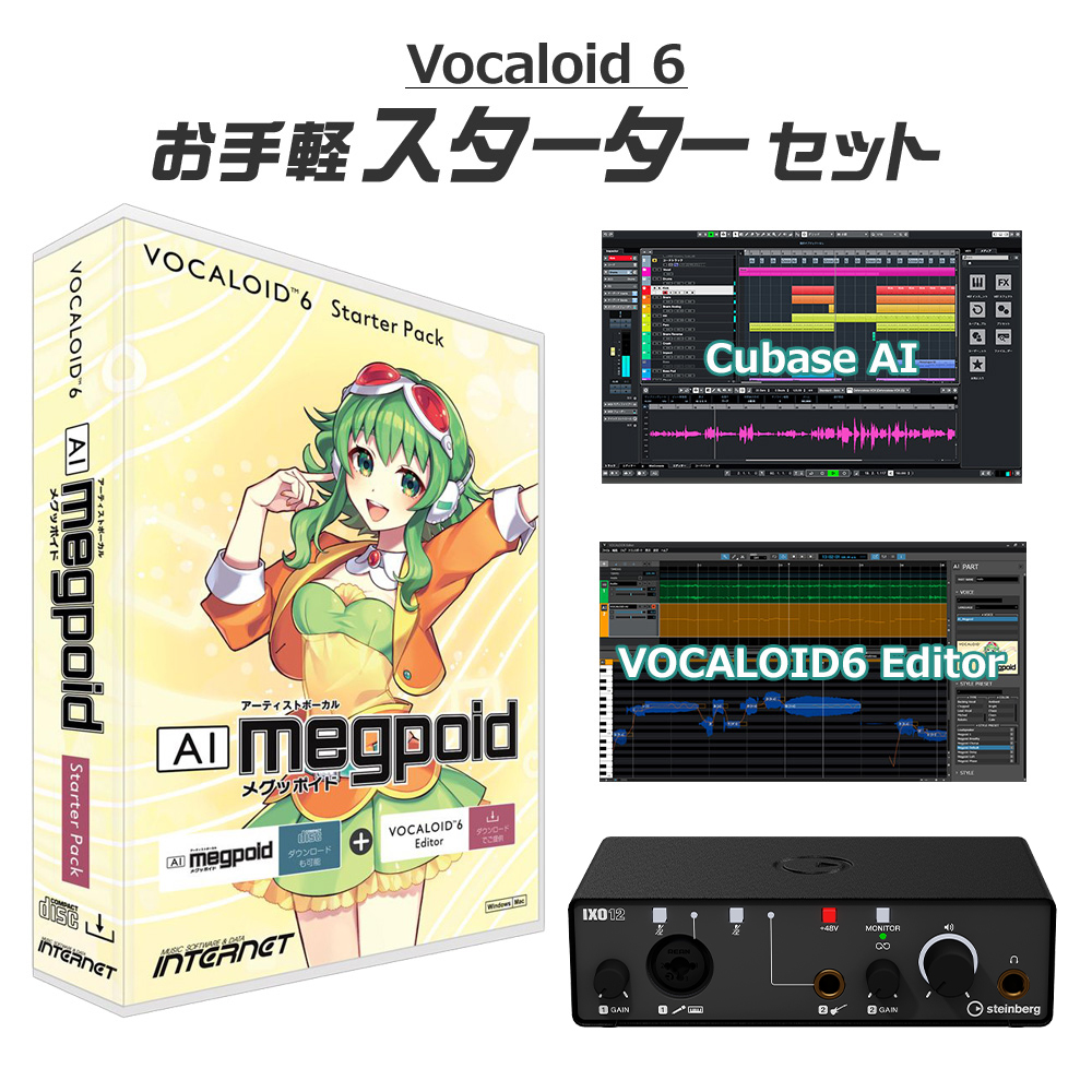 INTERNET VOCALOID6 AI Megpoid GUMI ボーカロイドお手軽スターター