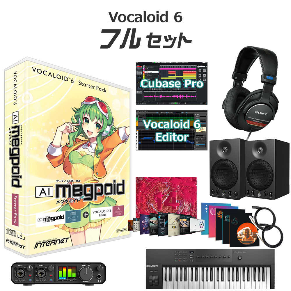 Internet VOCALOID6 Ai Megpoid GUMI ボーカロイド初心者フルセット