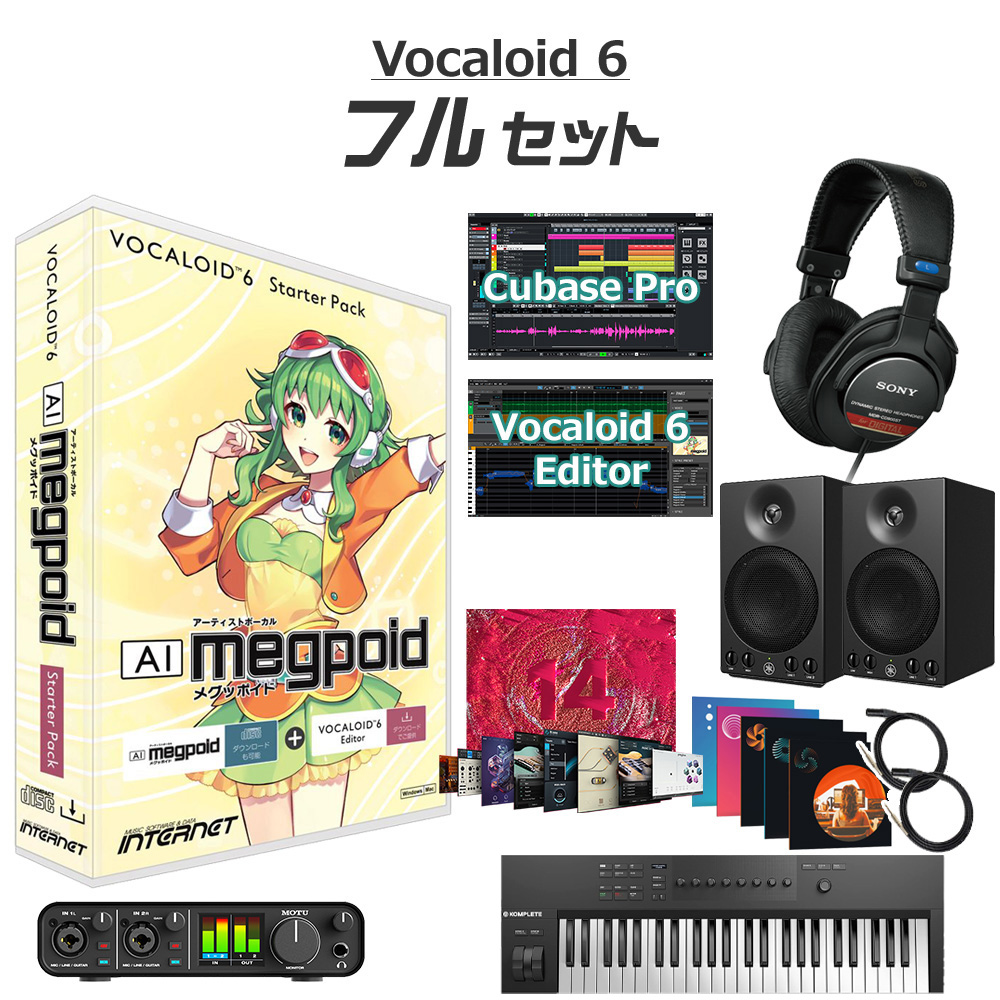 INTERNET VOCALOID6 AI Megpoid GUMI ボーカロイド初心者フルセット