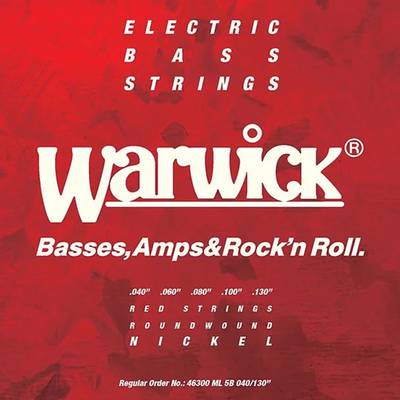 Warwick 46300 ML 5B 040/130 ニッケル 45-130 5弦ベース用 ミディアムライト ワーウィック エレキベース弦