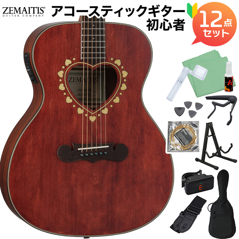 Zemaitis ゼマイティス アコースティックギター「CAF-85H, Faded Red」エレアコ オーケストラサイズ｜ギター 