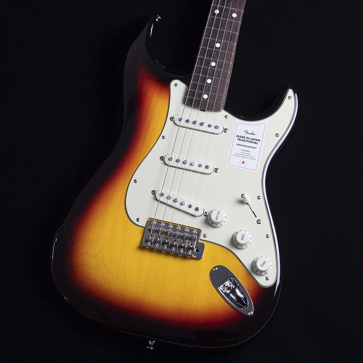 Traditional　Japan　フェンダー　Sunburst　Stratocaster　Fender　60s　Made　#JD22028534　Fingerboard　in　Rosewood　エレキギター-　3-Color　ストラトキャスター