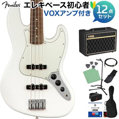 Fender Player Jazz Bass Polar White ベース初心者12点セット 【VOXアンプ付】 パーフェロー指板 ジャズベース フェンダー 