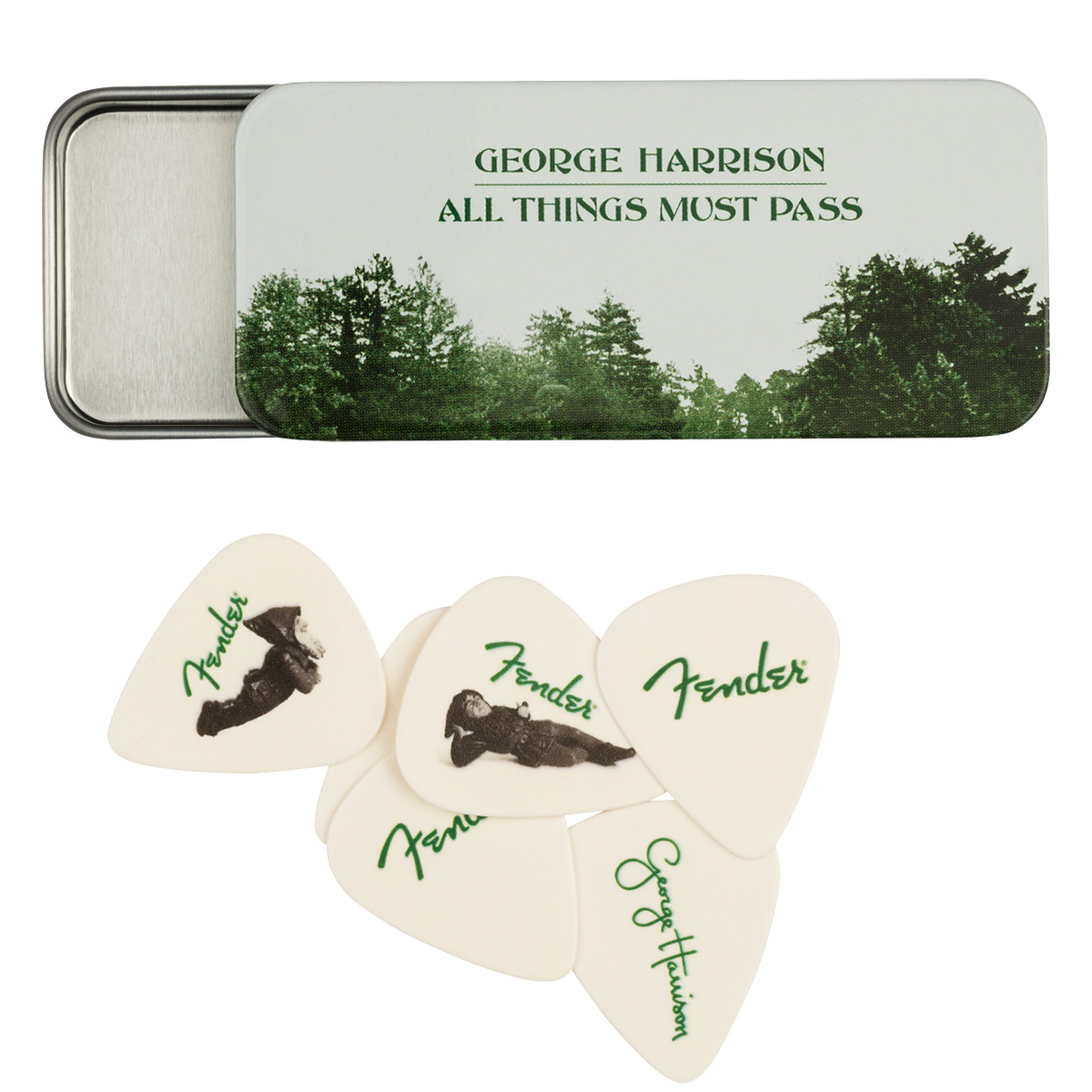 Fender George Harrison All Things Must Pass Pick Tin Set of 6 ピック 6枚入り
