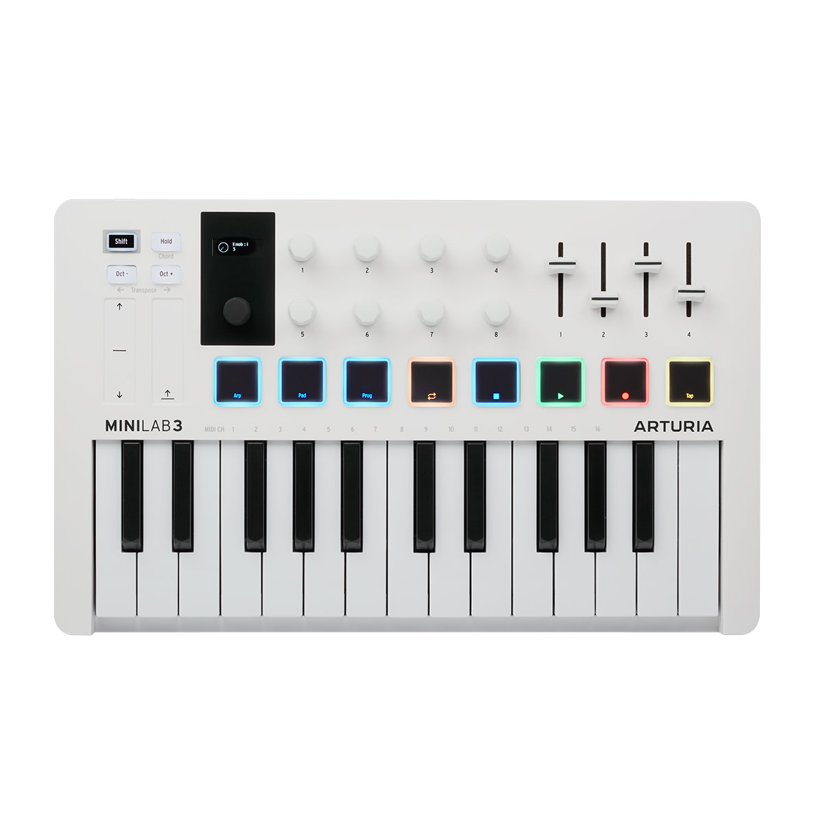 ARTURIA アートリア MINILAB MK3 ホワイト USB MIDIキーボード 25鍵盤 ミニ鍵盤