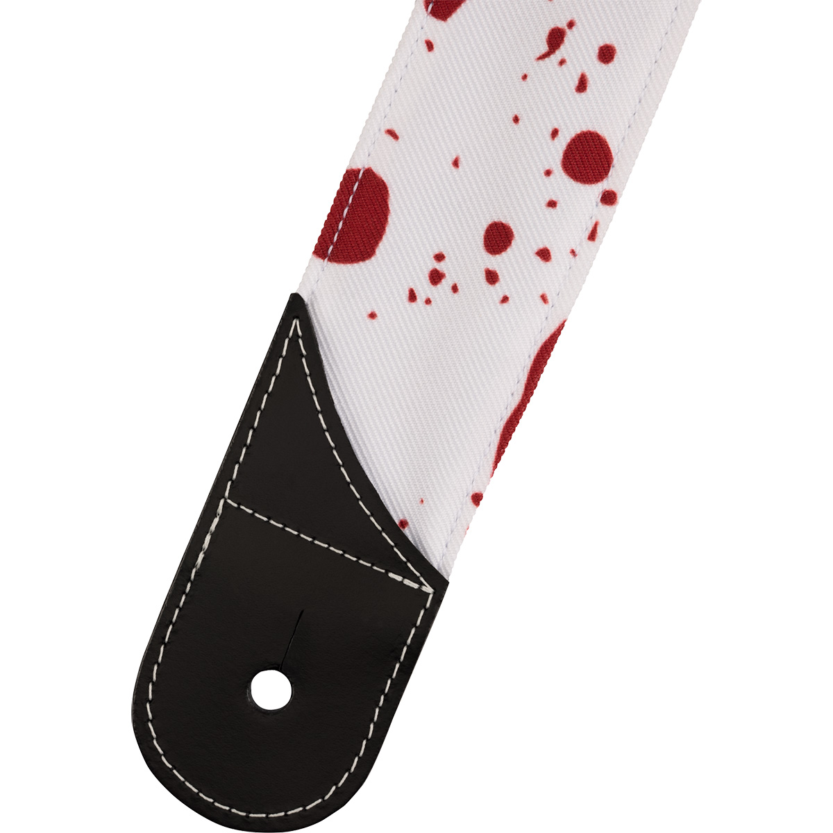 Jackson Splatter Strap White and Red ギターストラップ