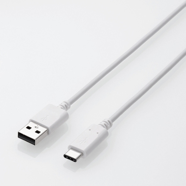 ELECOM MPA-AC20NWH USBケーブル USB(TypeA-TypeC) 2.0m 2m ホワイト 白 エレコム 
