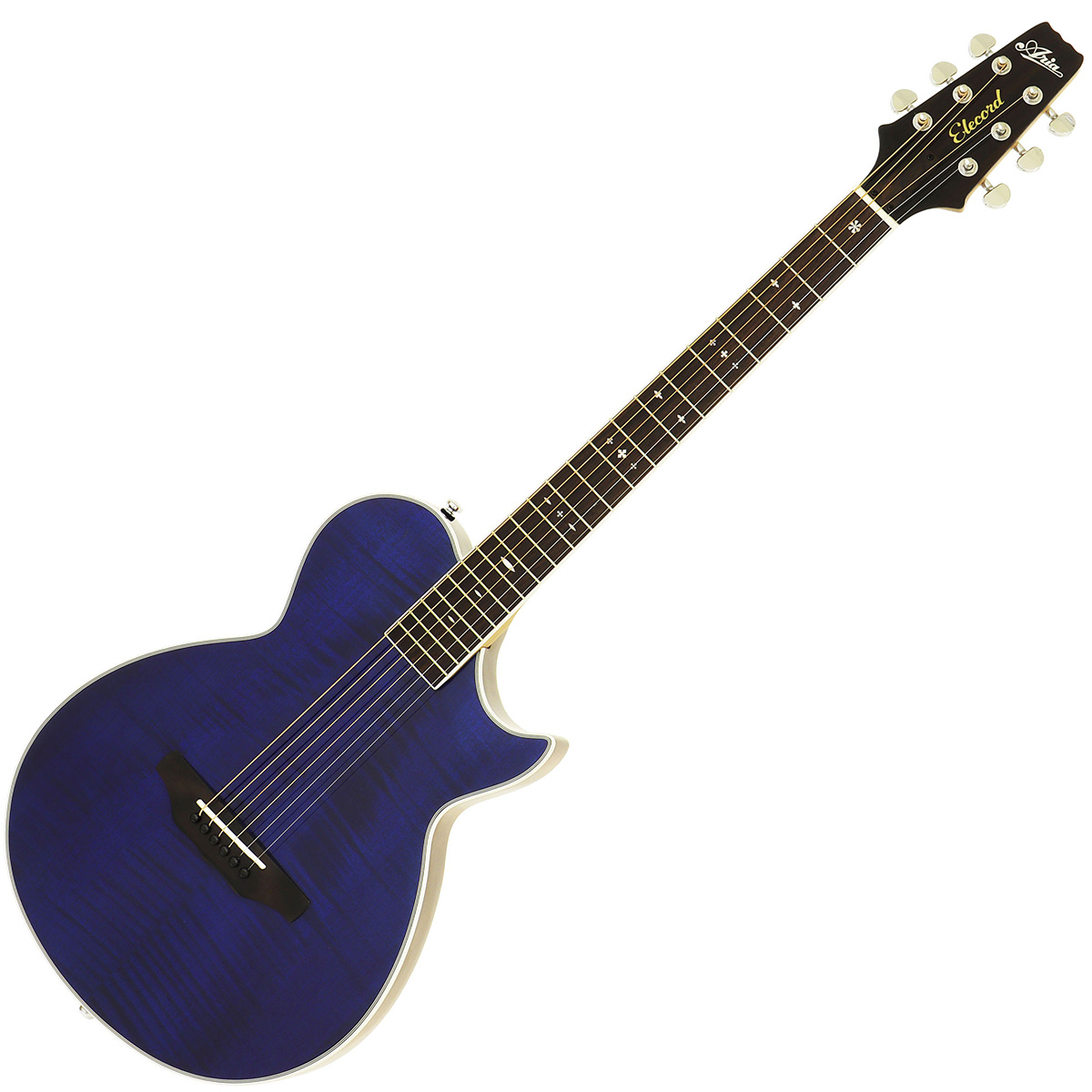 □店頭展示品 Aria APE-100 SBL See-through Blue アリア アコースティックギター ピエゾピックアップ搭載 - 楽器、器材