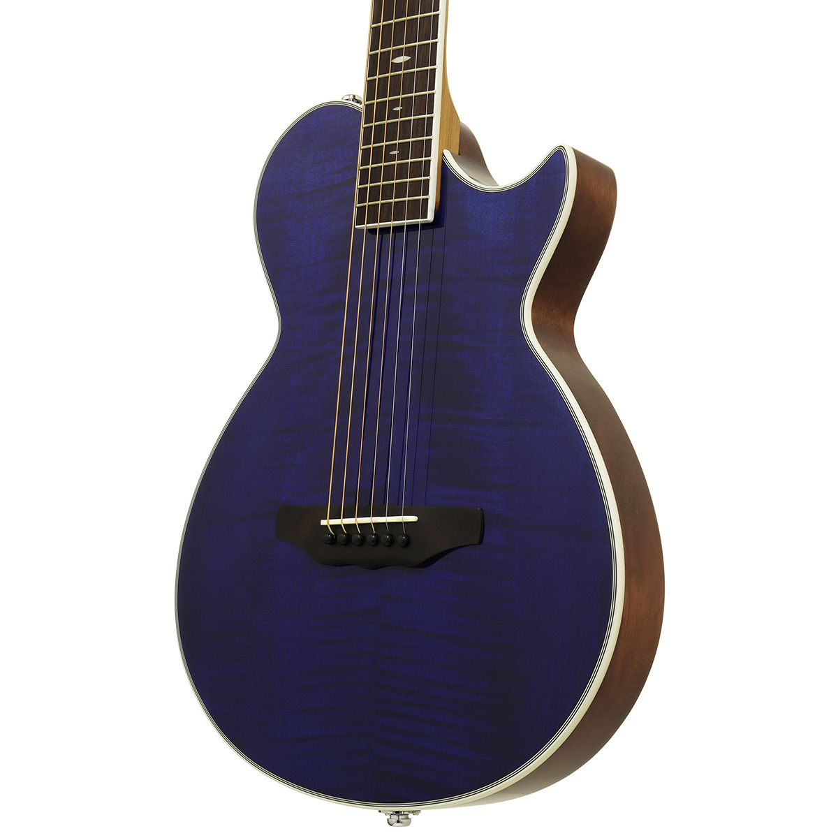 ARIA APE-100 SBL シースルーブルー 【エレキギターのように弾ける薄型 