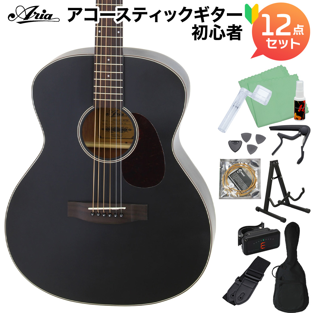 ARIA Aria-101 MTBK アコースティックギター初心者セット12点セット