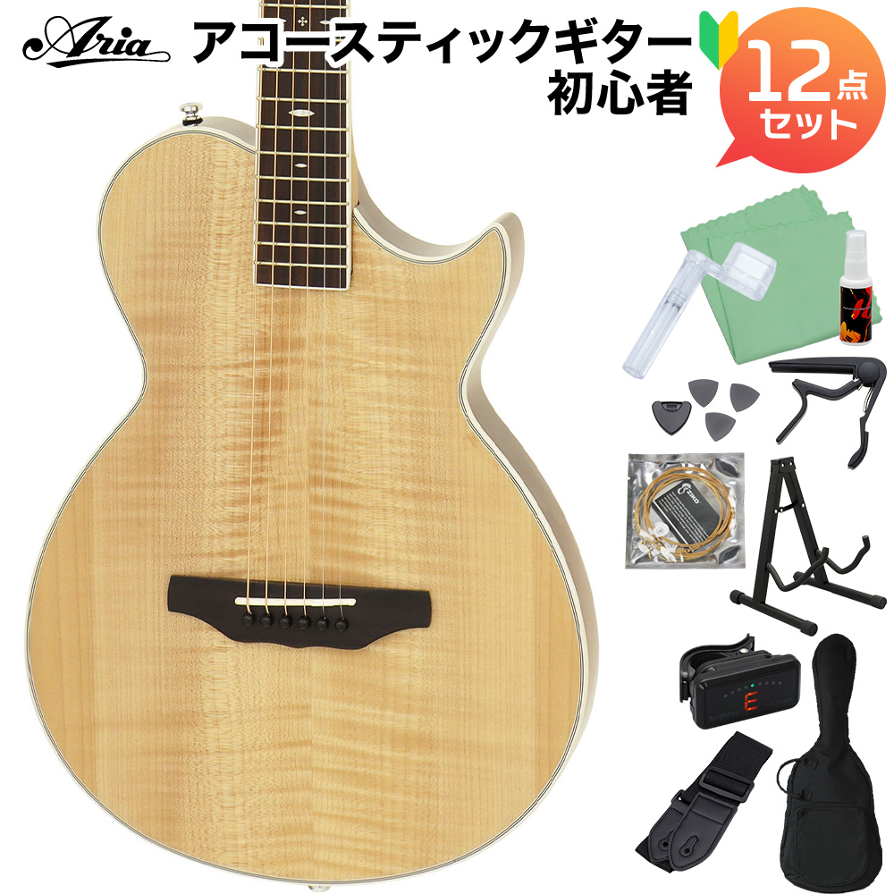 ARIA APE-100 N アコースティックギター初心者12点セット 【エレキ