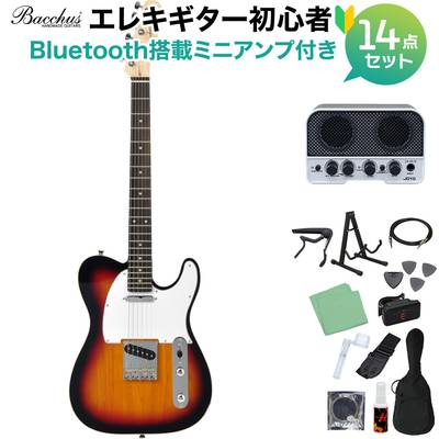 Bacchus BTC-1R 3TS エレキギター初心者14点セット 【Bluetooth