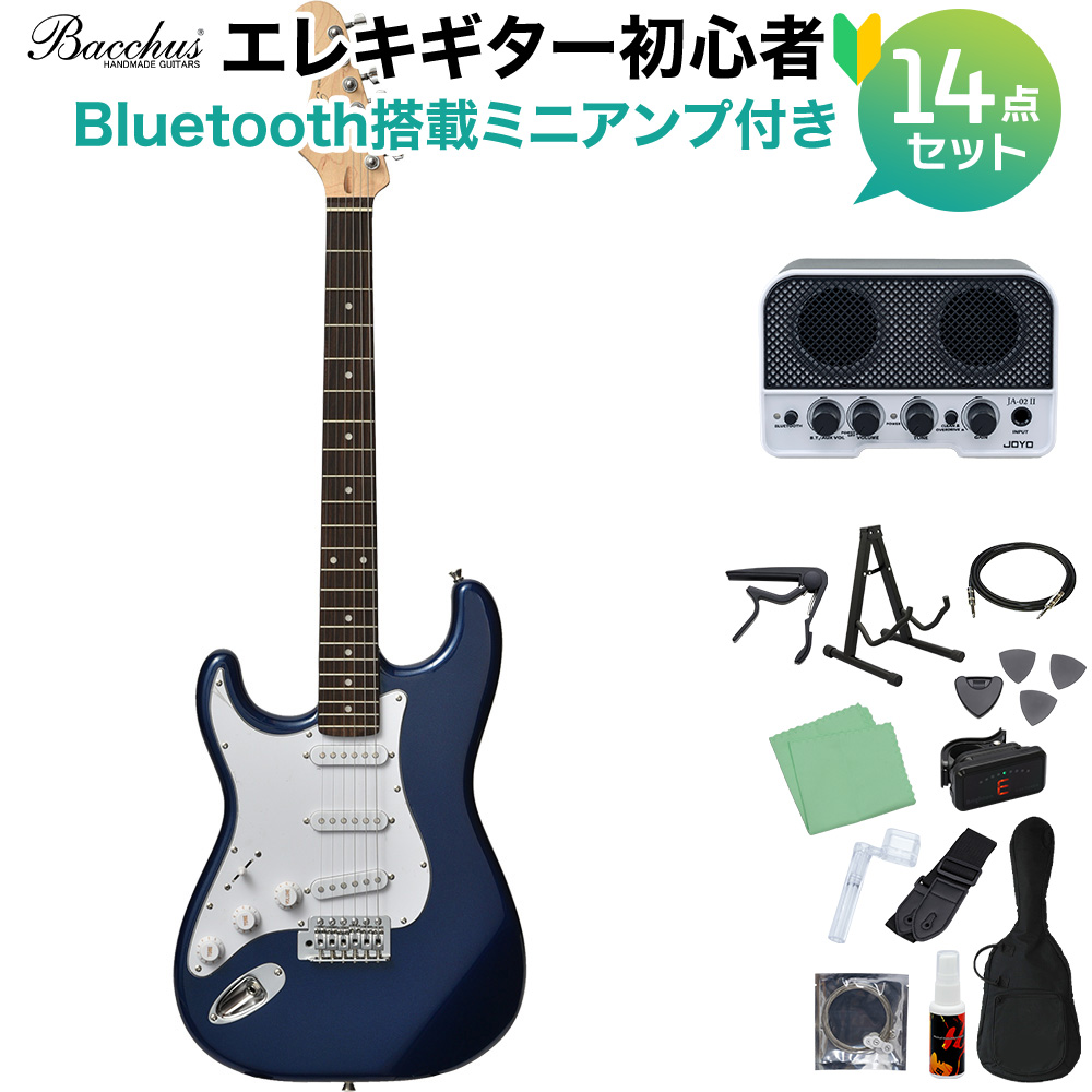 Bacchus BST-1R-LH DLPB エレキギター初心者14点セット 【Bluetooth