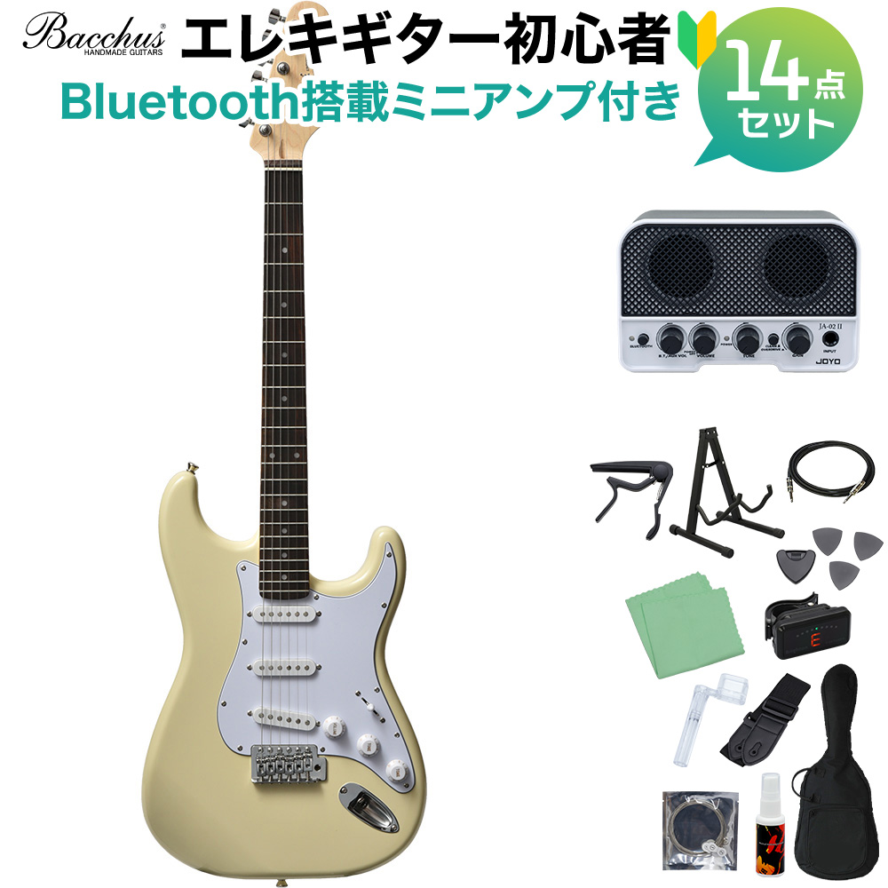 Bacchus BST-1R OWH エレキギター初心者14点セット 【Bluetooth搭載