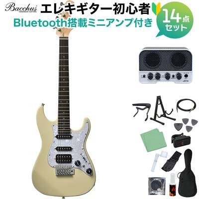 Bacchus GS-Mini BLK エレキギター初心者14点セット 【Bluetooth搭載