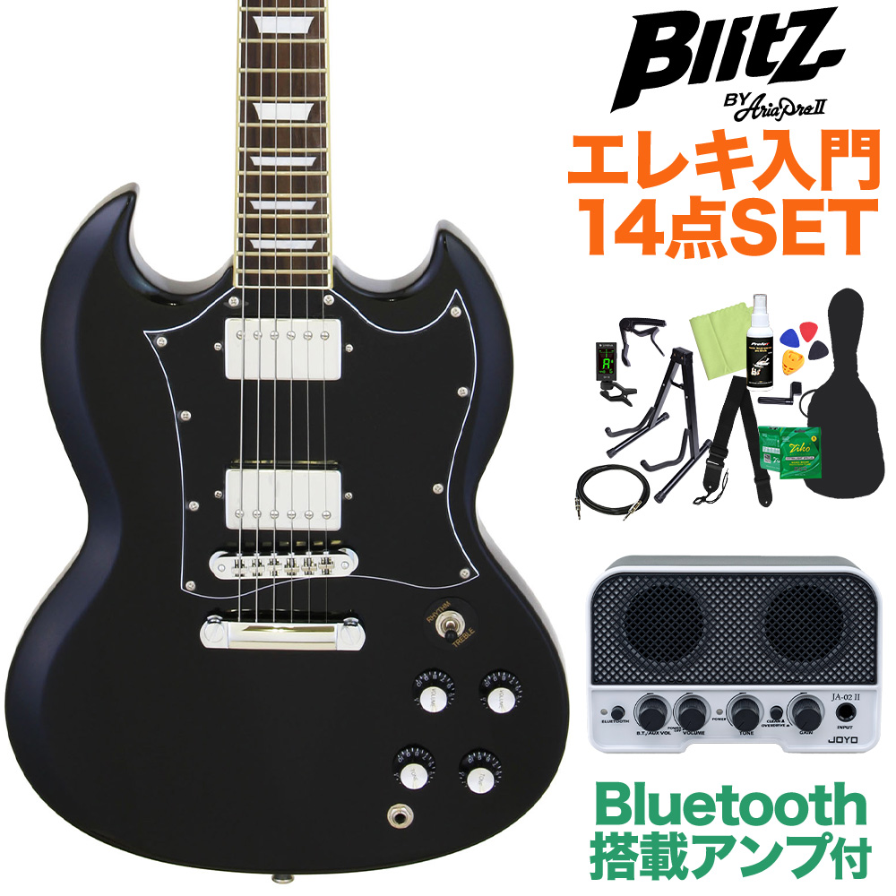 6,720円エレキギター 黒 SG blitz ブリッツ