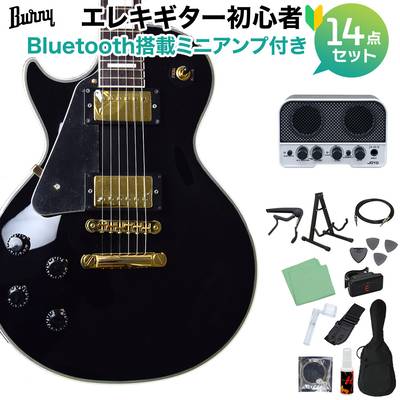 Burny RLC-60 LH BLK (ブラック) エレキギター 初心者14点セット【VOX