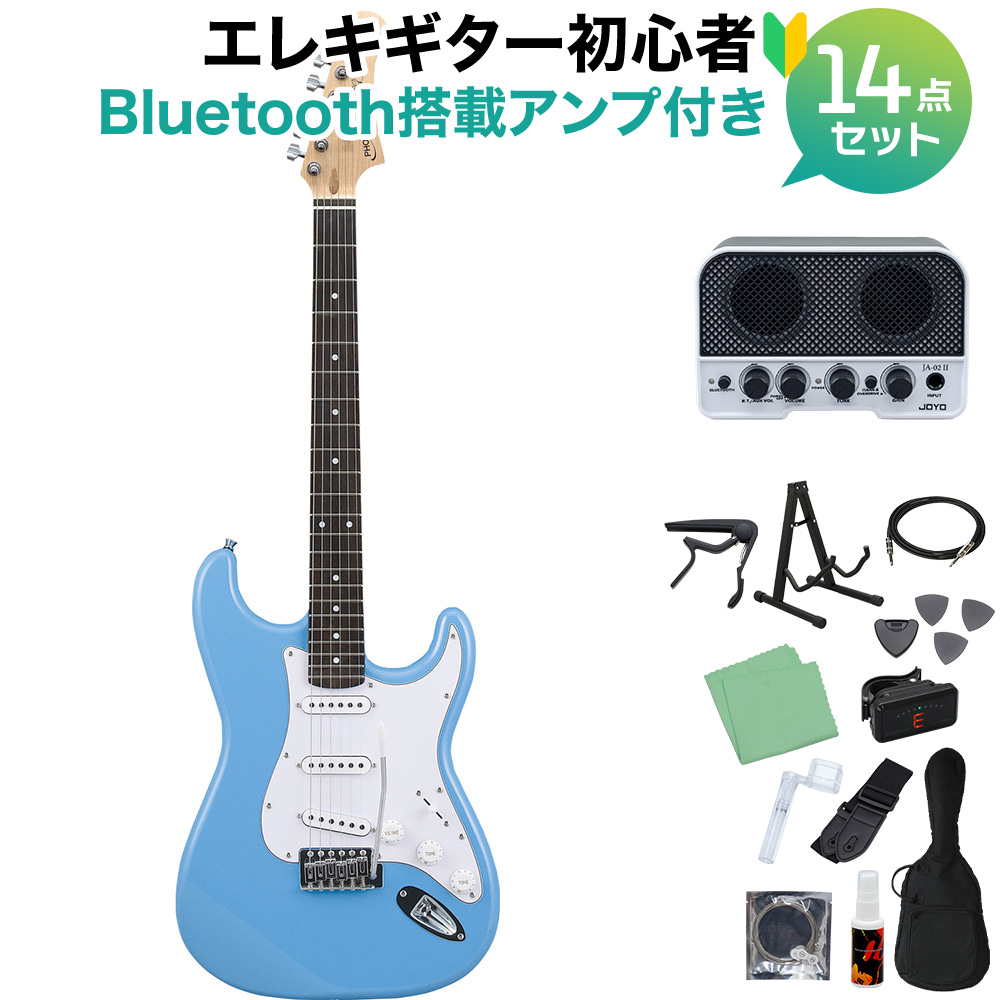 Photogenic ST-180 UBL エレキギター初心者14点セット 【Bluetooth搭載 ...