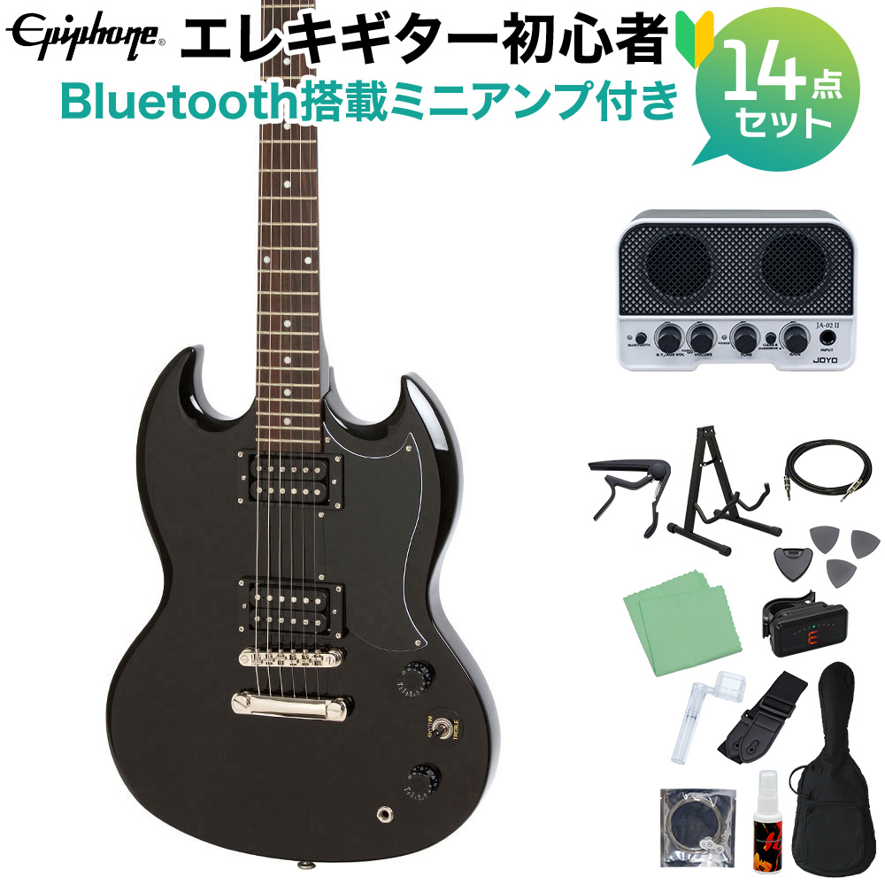 Epiphone SG Special Ebony エレキギター初心者14点セット 【Bluetooth