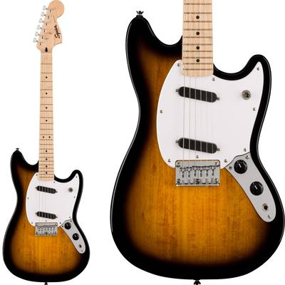 Squier by Fender SONIC MUSTANG Maple Fingerboard White Pickguard 2-Color Sunburst エレキギター ムスタング ショートスケール スクワイヤー / スクワイア ソニック