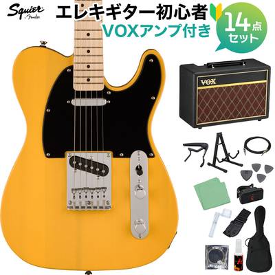 Squier by Fender SONIC TELECASTER Butterscotch Blonde エレキギター初心者14点セット【VOXアンプ付き】 テレキャスター スクワイヤー / スクワイア 