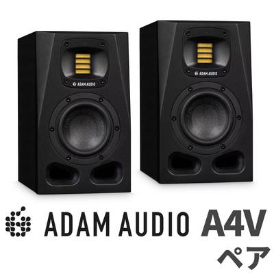 ADAM Audio A4V ペアセット 変換プラグ付き アクディブニアフィールドモニター アダムオーディオ 
