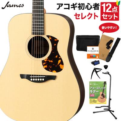 James J-1A アコースティックギター 教本付きセレクト12点セット